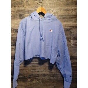 Champion Reverse Weave cropped pullover hoodie  Sweatshirt size L